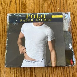 3 Pack of Polo Ralph Lauren Slim Fit Crew T-shirts